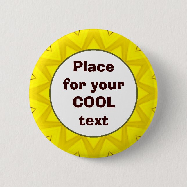 Daisy Mandala Template 05 6 Cm Round Badge (Front)