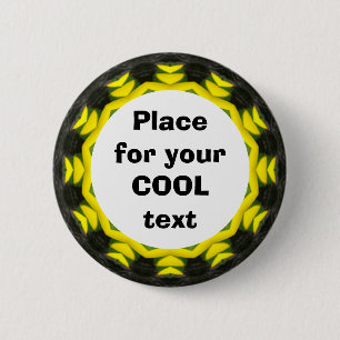 Daisy Mandala Template 19 6 Cm Round Badge