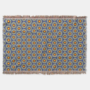 Daisy Mandala Throw Blanket