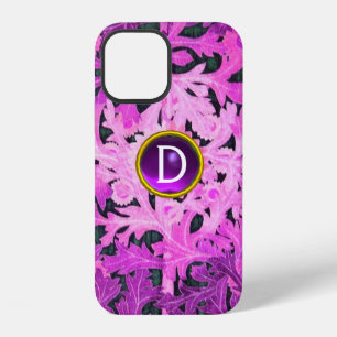 DAISY,MARGUERITE,MARGHERITA MONOGRAM Purple Floral iPhone 12 Case