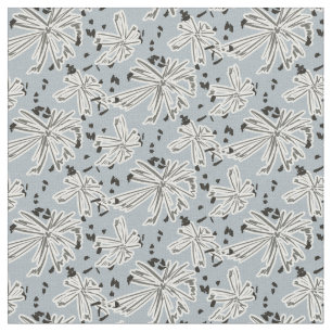 Daisy meadow - blue  fabric
