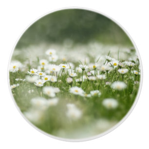 Daisy Meadow Ceramic Knob
