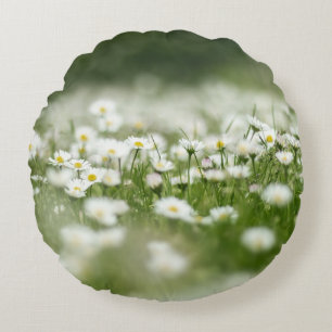 Daisy Meadow Round Cushion