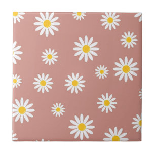Daisy Meadows Pink Ceramic Tile
