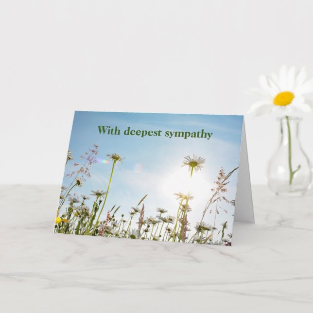 Daisy Meadows  -  With deepest sympathy Card (Small Plant)