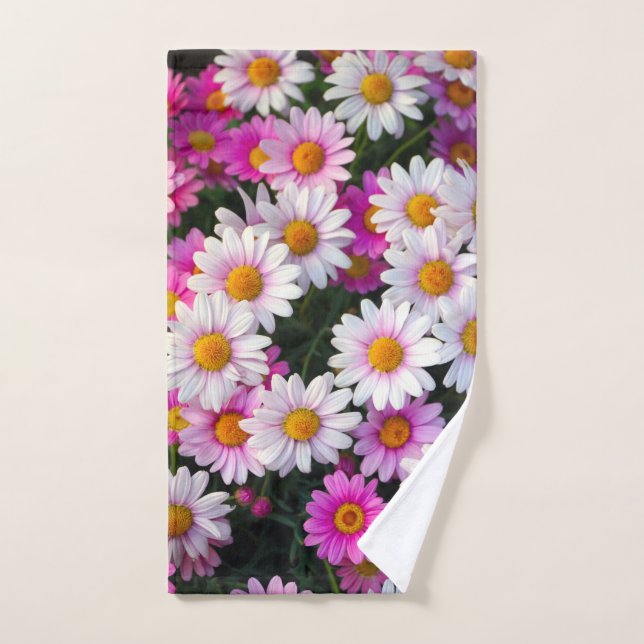 Daisy Mixture Flower Bath Towel Set (Hand Towel)