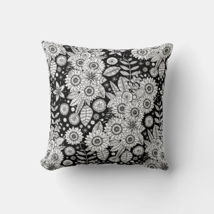 daisy mono pop cushion