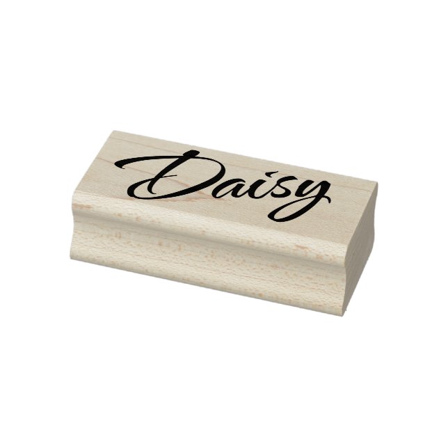 Daisy Name Cursive Font Rubber Stamp (Stamp)