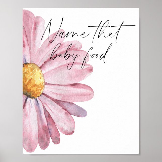Daisy - name that baby food poster (Front)