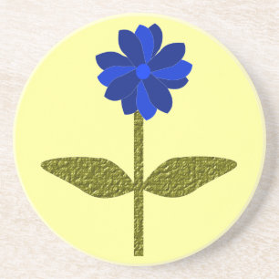 Daisy Ocean Blue Coasters