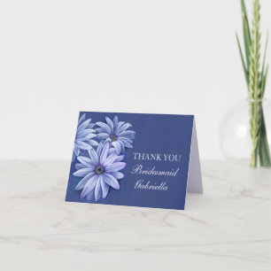 Daisy osteospermum wedding bridesmaid thank you card