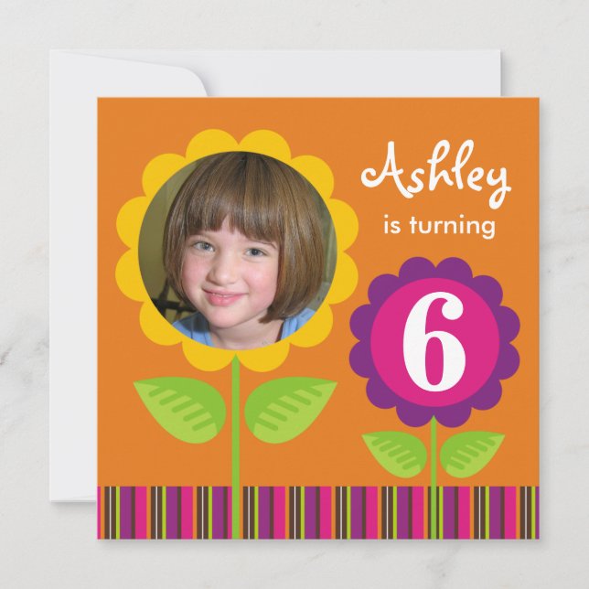Daisy Party Invitation (Front)