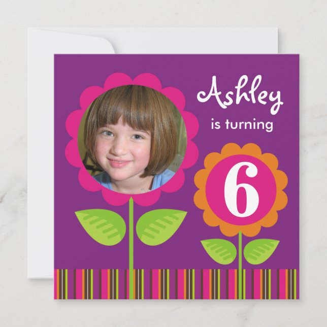 Daisy Party Invitation (Front)