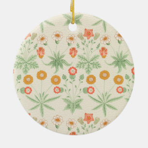 Daisy Pattern (by William Morris) Ceramic Ornament