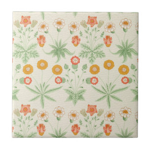 Daisy Pattern by William Morris Ceramic Tile
