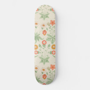 Daisy Pattern (by William Morris) Skateboard