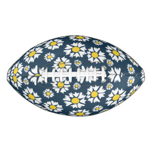Daisy Pattern, Floral Pattern, White Daisies Football