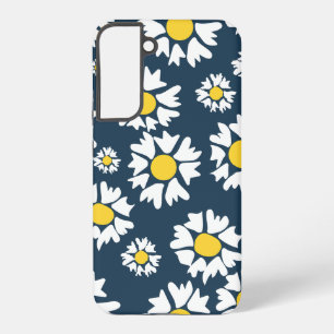 Daisy Pattern, Floral Pattern, White Daisies Samsung Galaxy Case