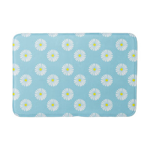 Daisy Pattern Foam Bathmat