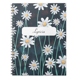 Daisy Pattern Notebook – Floral Design for Everyda