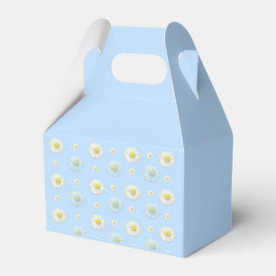 Daisy Pattern on light blue background  Favour Box