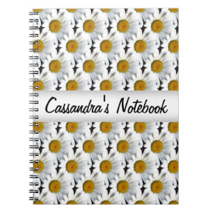 Daisy Pattern Personalised Notebook / Journal