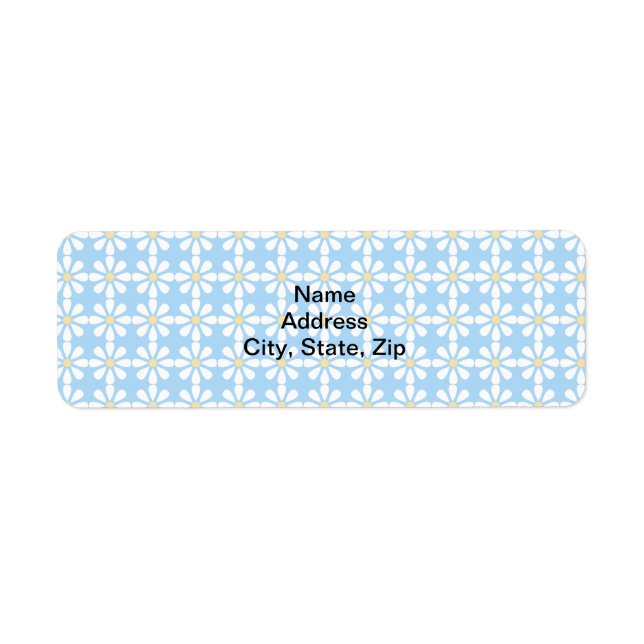 DAISY PATTERN RETURN ADDRESS LABEL (Front)