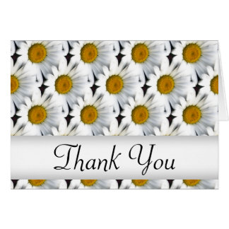 Daisy Pattern Thank You Card