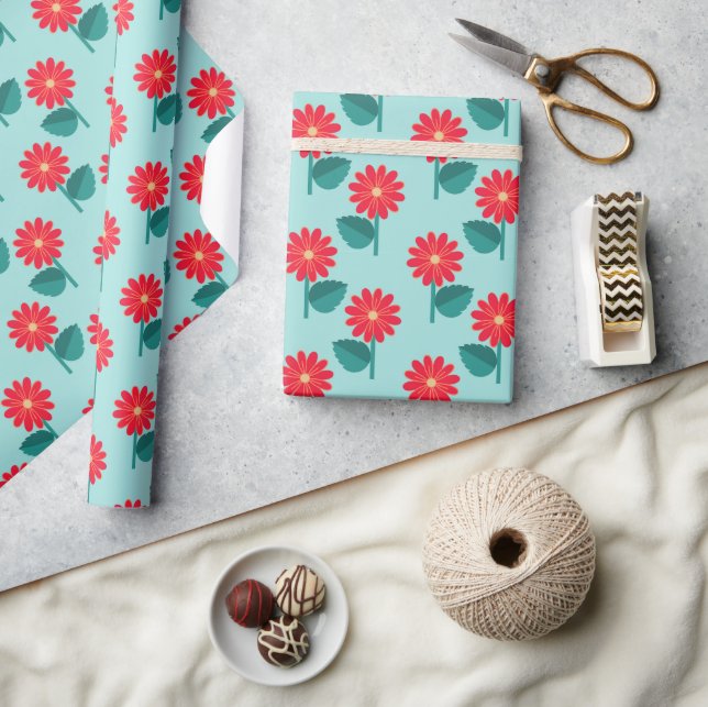 Daisy Pattern Wrapping Paper (Crafts)