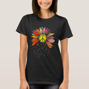 Daisy Peace Sign Hippie Soul Flower Peace T-Shirt