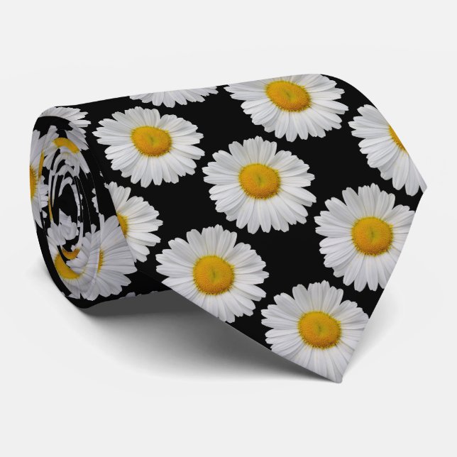 Daisy Polka Dot Close Together Tie (Rolled)