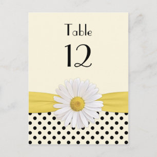Daisy Polka Dot Special Occasion Table Card