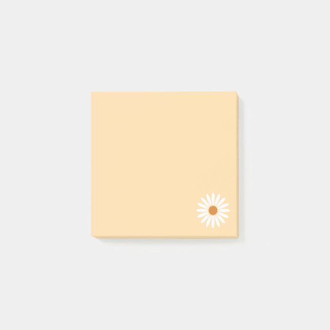 Daisy Post It Notes / Yellow (Front)