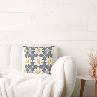 Daisy Print Cushion