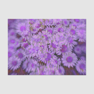 Daisy Purple Boho Hippie Vintage Retro Floral Art Tissue Paper