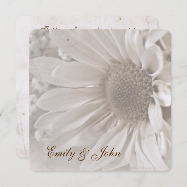 Daisy Reaffirmation of Vows Invitation (Front/Back)