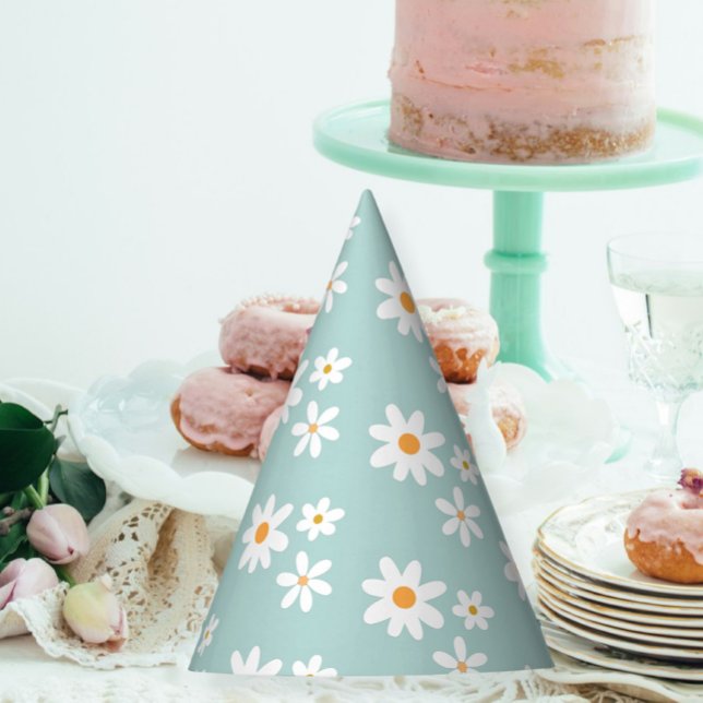 Daisy Retro birthday party hats (Creator Uploaded)
