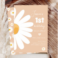 Daisy Retro Boho Party Sand Girl First Birthday