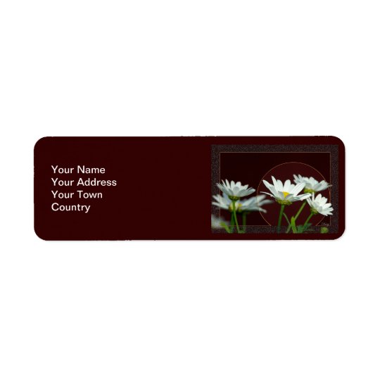 Daisy Return Address Label