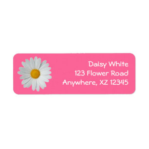 Daisy Return Address Label