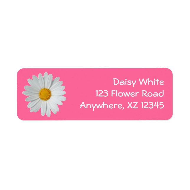 Daisy Return Address Label (Front)