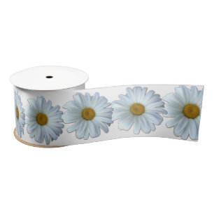 Daisy Ribbon Paper Customised Flower Ribbon Satin Ribbon