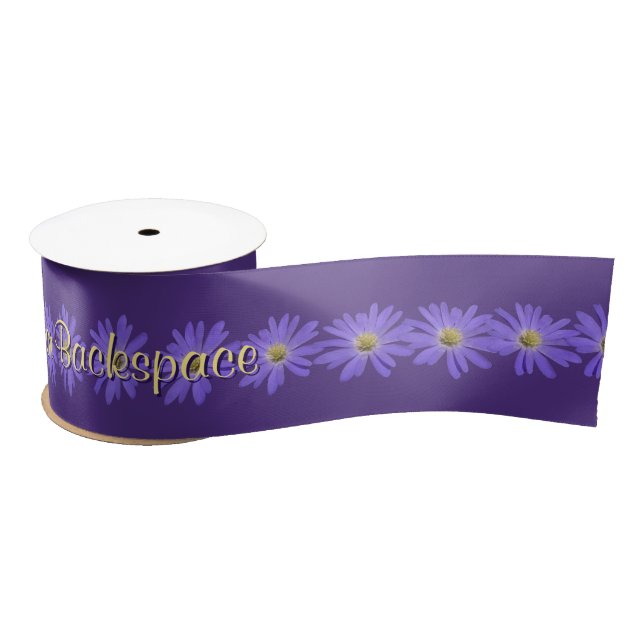 Daisy Ribbon Paper Customised Flower Ribbon Satin Ribbon (Spool)