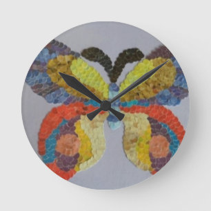 Daisy Round Clock