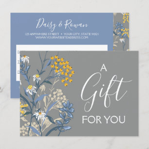 Daisy & Rowan Wildflowers Gift Certificate Card