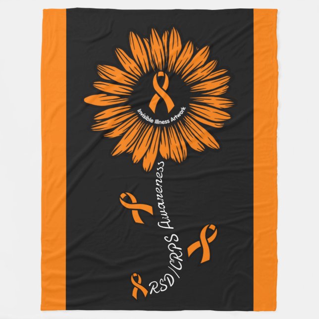 Daisy...RSD/CRPS Fleece Blanket (Front)