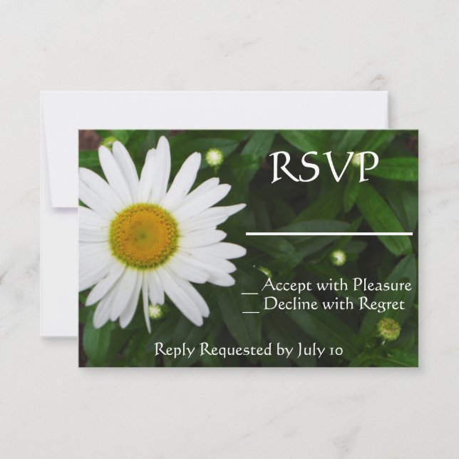 Daisy RSVP Invitation (Front)