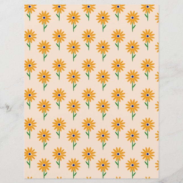 Daisy Scrapbook paper (Front)