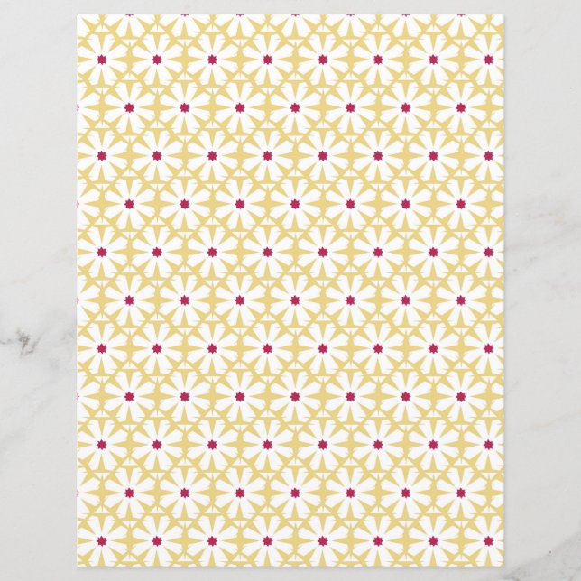 Daisy Scrapbooking Paper (Front)