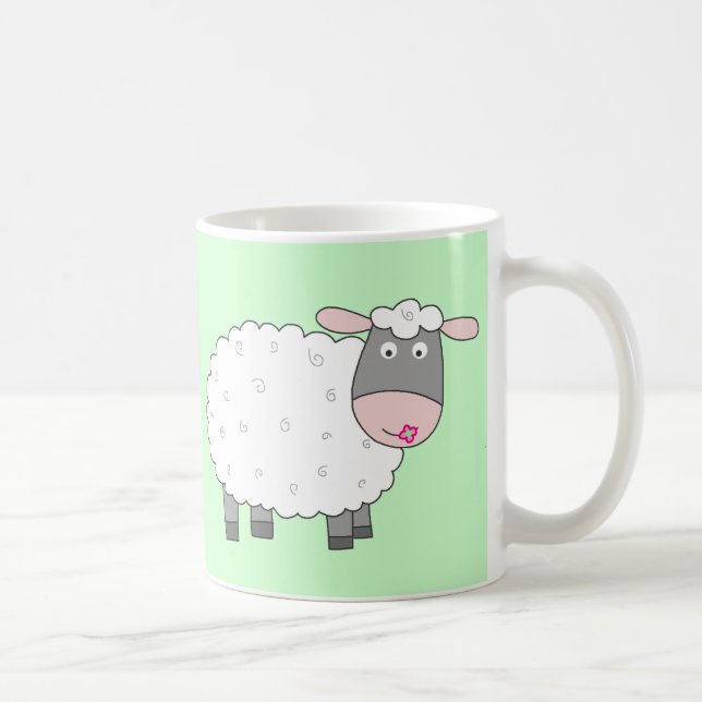 Daisy Sheep Coffee Mug (Right)